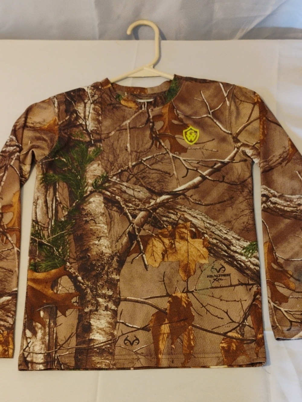 Game Winner Youth Camo Shirt Realtree Edge Hunting Long Sleeve Top Sz Small 8